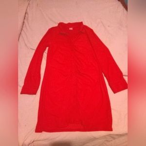 Red tight fitting dress